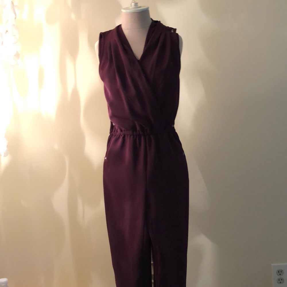 White House Black Market Plum Romper